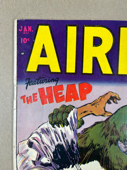 AIRBOY v9 #12 - 1953 - VG - HEAP COVER & APPEARANCE - ATOMIC AGE SC-FI - HILLMAN