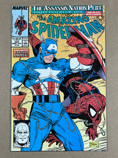AMAZING SPIDER-MAN #323 - 1989 - VF- - TODD McFARLANE COVER - MARVEL