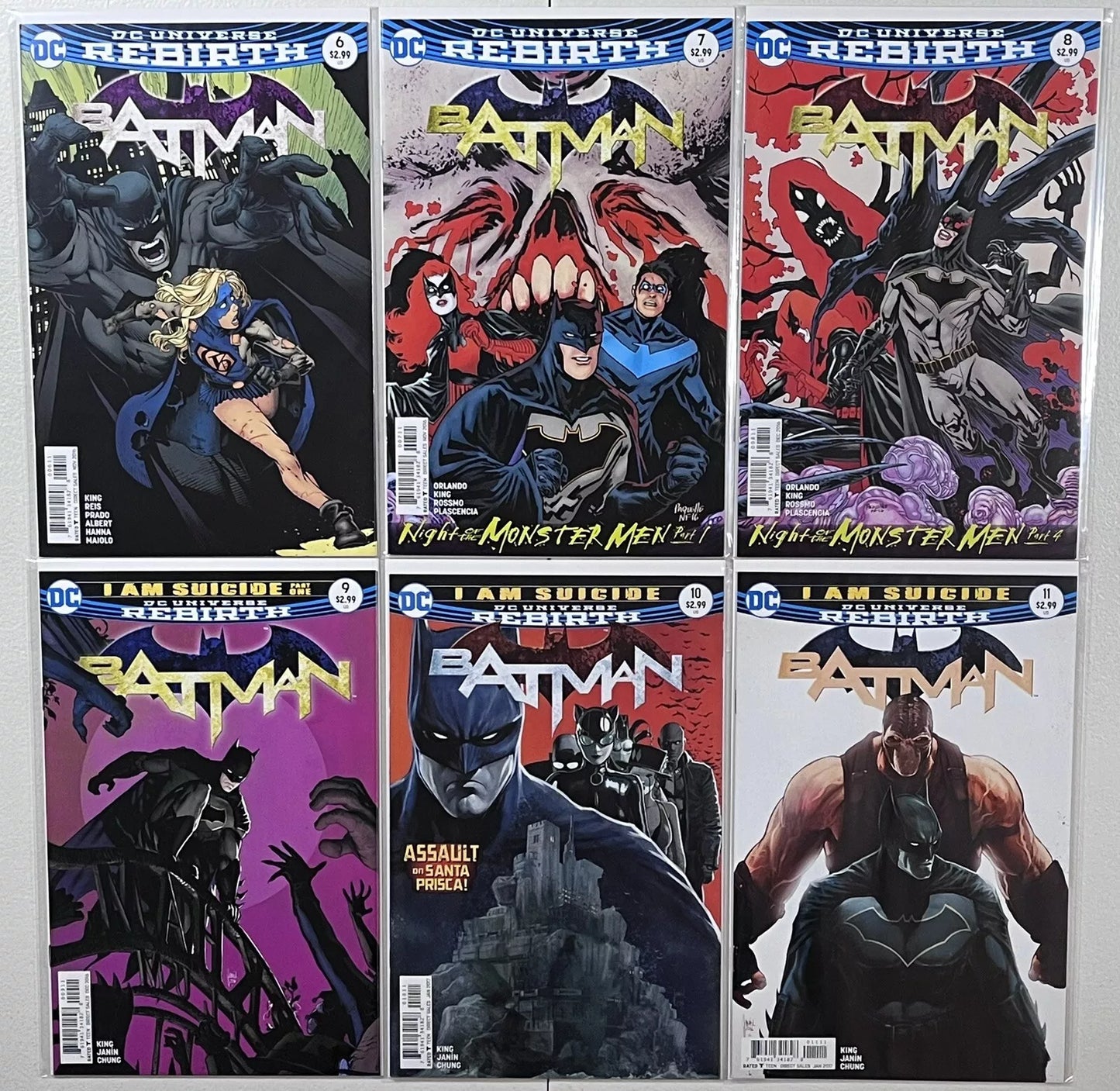 BATMAN (2016) #1 2 3 4 5 6 7 8 9 10 11 12 13 14 15 & MORE LOT - DC REBIRTH