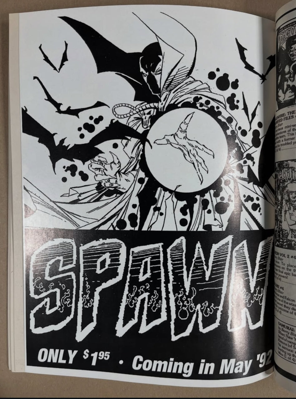 PREVIEWS VOL. II #3 - 1992 - BARRY WINDSOR SMITH VALIANT VARIANT - EARLY SPAWN