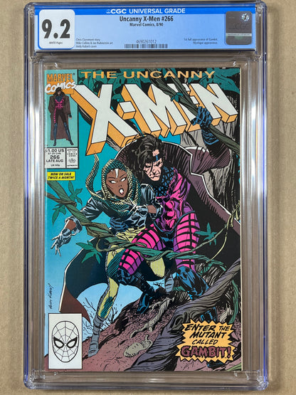 UNCANNY X-MEN #266 - CGC 9.2 - 1ST FULL APPEARANCE OF GAMBIT - 1990 - HIGH GRADE