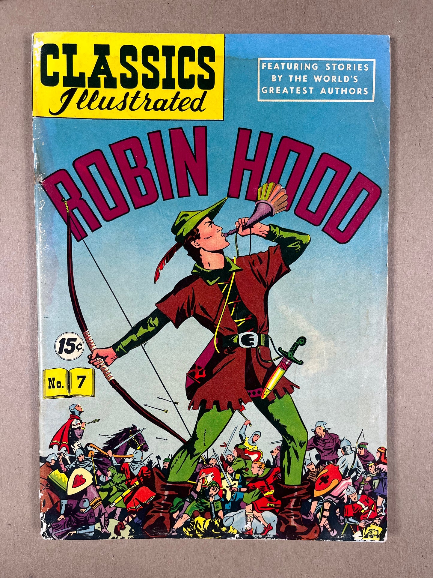 CLASSICS ILLUSTRATED #7 HRN 97 - GD - ROBIN HOOD - GILBERTON