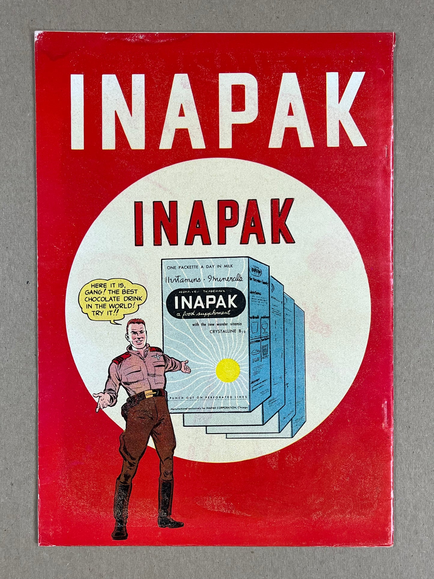 MAJOR INAPAK THE SPACE ACE #1 - 1951 - VG - ATOMIC AGE - MAGAZINE ENTERPRISES