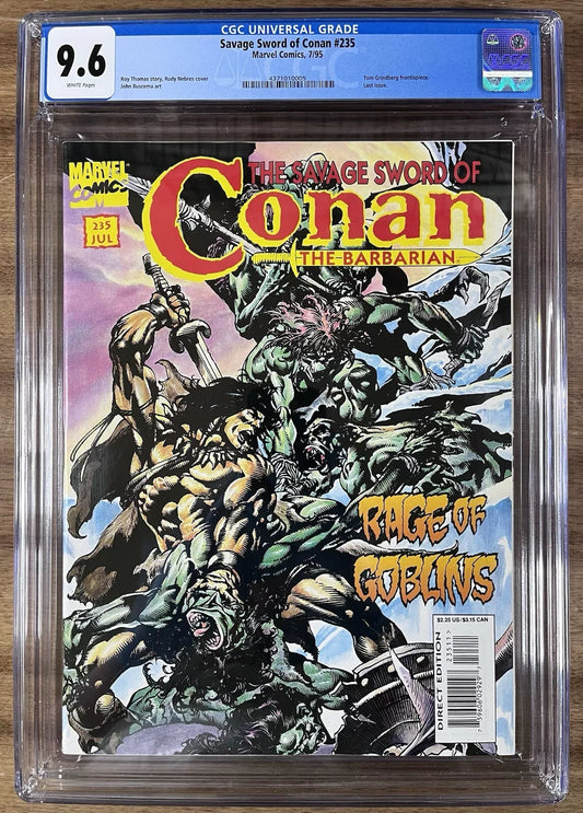 SAVAGE SWORD OF CONAN #235 CGC 9.6 - 1995 - LAST ISSUE - LOW PRINT RUN - HTF