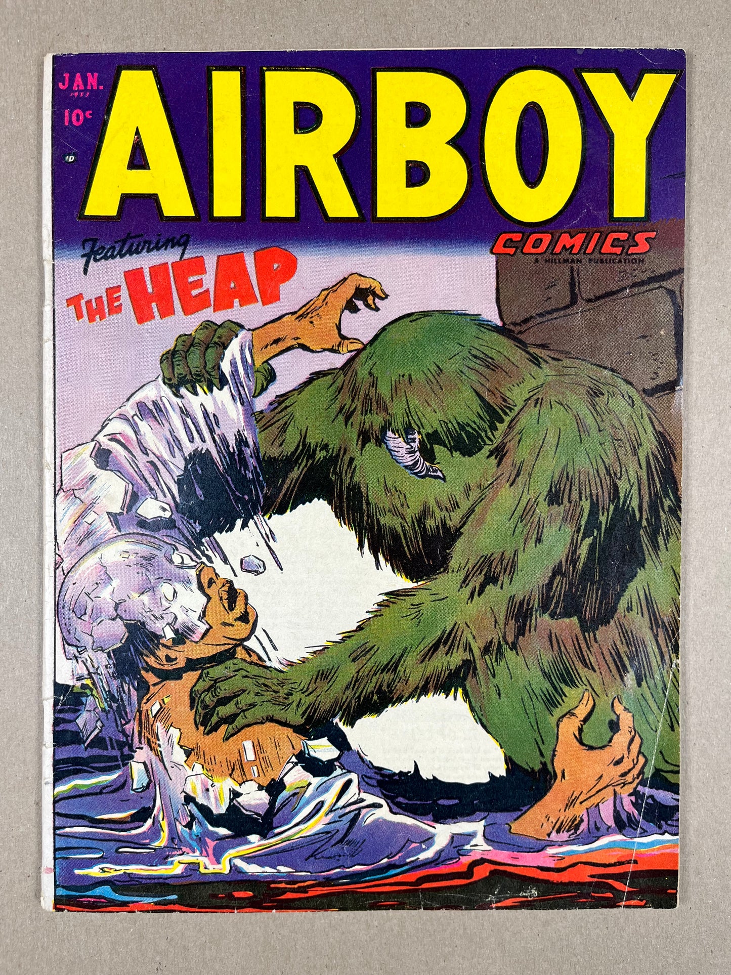 AIRBOY v9 #12 - 1953 - VG - HEAP COVER & APPEARANCE - ATOMIC AGE SC-FI - HILLMAN