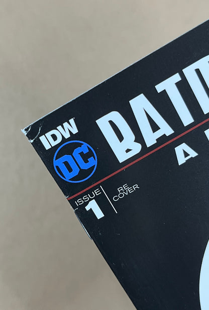 BATMAN/TEENAGE MUTANT NINJA TURTLES ADVENTURES #1 - 2016 - FN/VF - DYNAMIC FORCES EXCLUSIVE B&W VARIANT w/ KEN HAESER SKETCH & COA