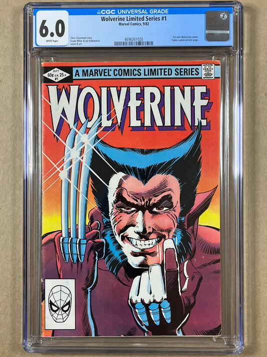 WOLVERINE LIMITED SERIES #1 - CGC 6.0 - 1ST SOLO WOLVERINE COMIC - 1982