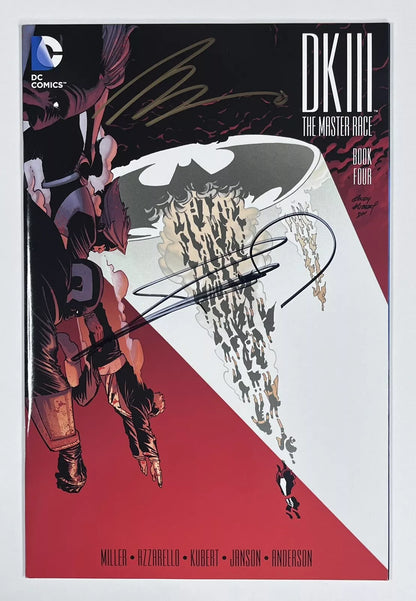 DARK KNIGHT III: THE MASTER RACE #4 - SIGNED BY FRANK MILLER & BRIAN AZZARELLO W/ COA - DC