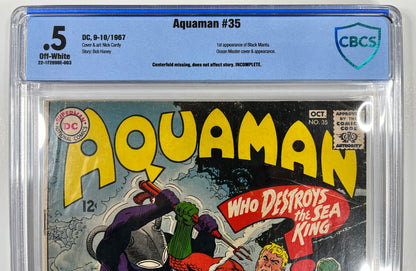 AQUAMAN #35 CBCS .5 - 1967 - 1ST APPEARANCE OF BLACK MANTA - SILVER AGE - DC COMICS