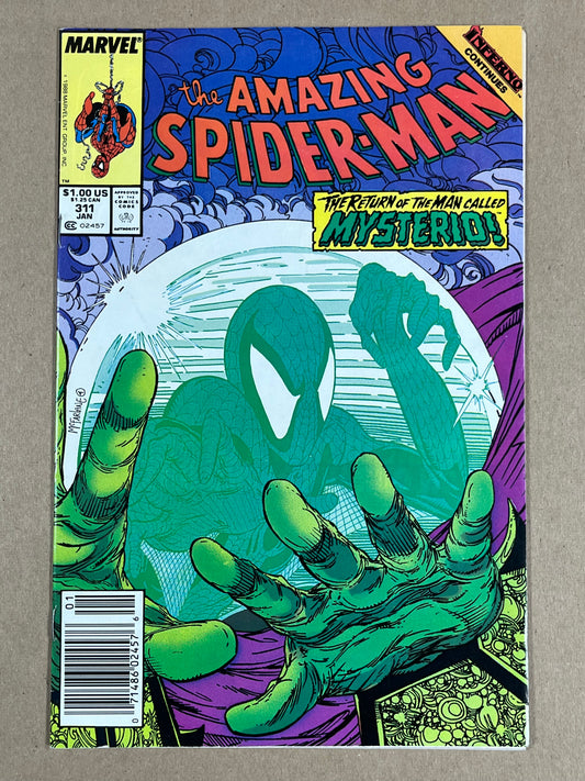 AMAZING SPIDER-MAN #311 - 1989 - FN+ - NEWSSTAND EDITION - McFARLANE - MARVEL
