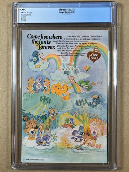THUNDERCATS #2 - CGC 9.8 - NEWSSTAND EDITION - 1986 - HIGHEST GRADED
