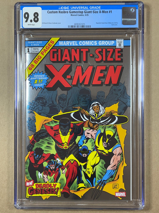 CUSTOM HASBRO GAMESTOP GIANT-SIZE X-MEN #1 CGC 9.8 - FOIL COVER - 2025 - HIGH GRADE