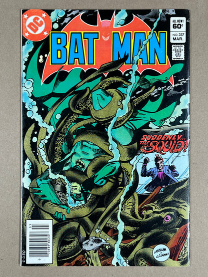 BATMAN #357 - 1983 - FN+ - NEWSSTAND EDITION - 1ST FULL APPEARANCE OF JASON TODD & KILLER CROC - DC COMICS