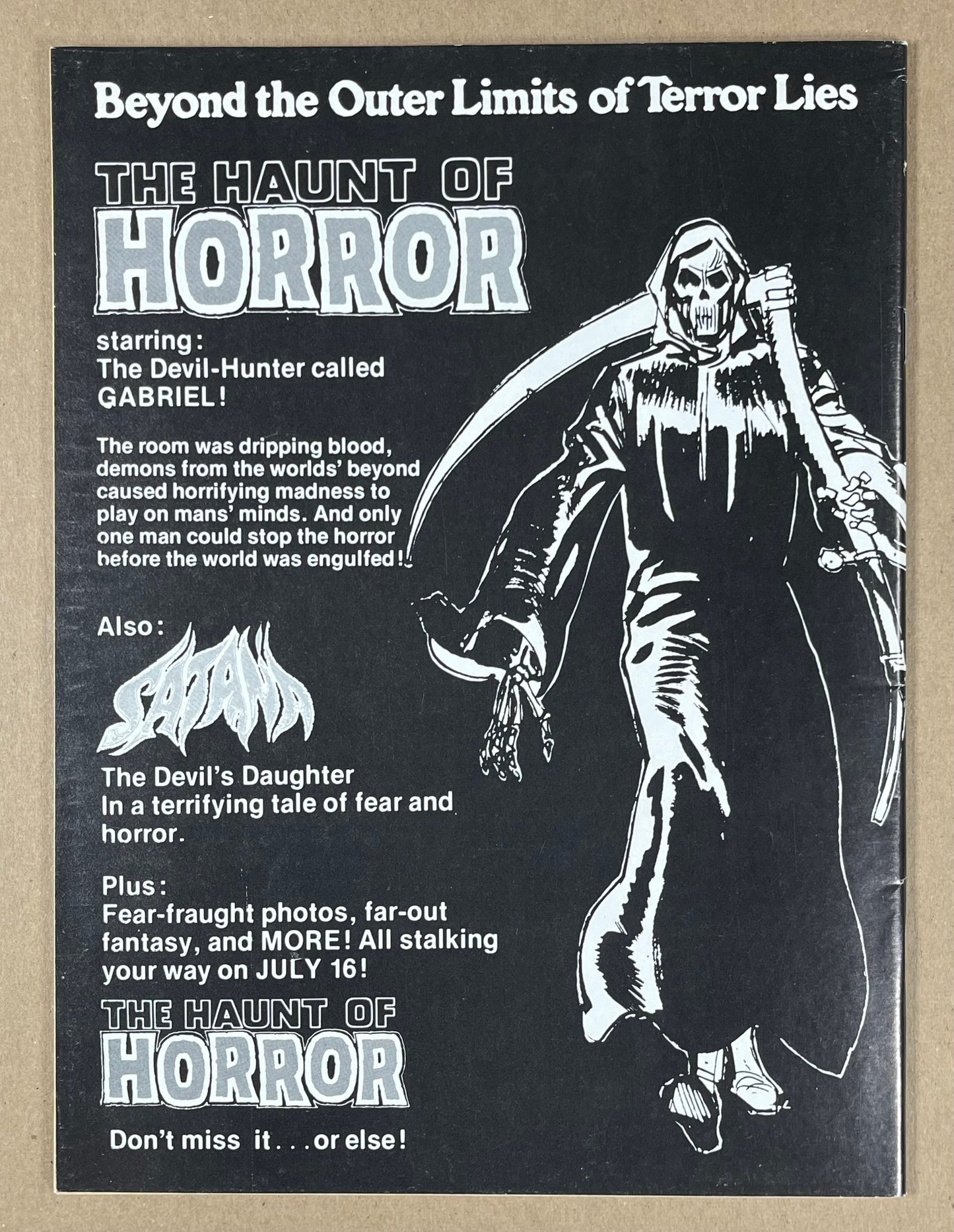 HAUNT OF HORROR #2 - 1974 - FN/VF - 1ST APPEARANCE OF GABRIEL THE DEVIL HUNTER