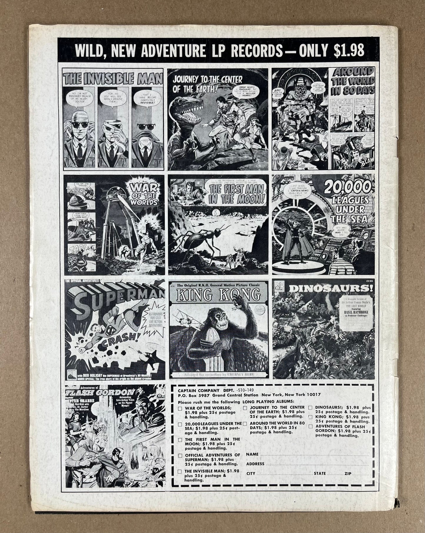 FAMOUS MONSTERS OF FILMLAND #49 - 1968 - VG/FN - RON COBB COVER - WARREN