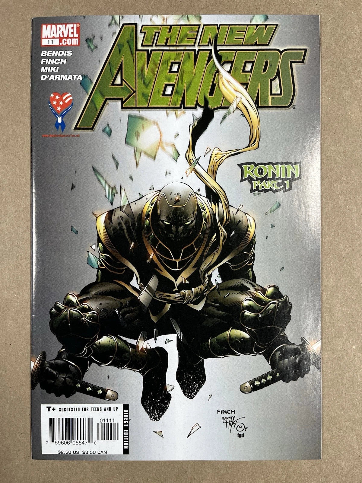 NEW AVENGERS #11 - 2005 - VF - 1ST APPEARANCE OF RONIN (ECHO) - MARVEL