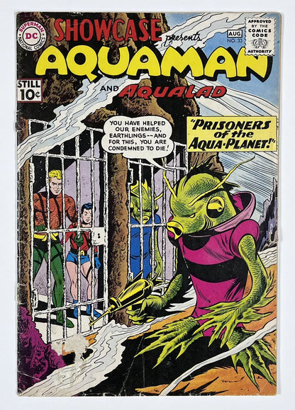 SHOWCASE #33 - 1961 - GD - AQUAMAN & AQUALAD APPEARANCE - SILVER AGE - DC COMICS