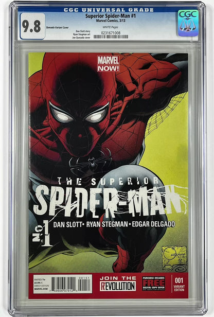 SUPERIOR SPIDER-MAN #1 CGC 9.8 - 2013 - JOE QUESADA VARIANT - HIGH GRADE