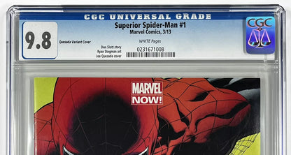 SUPERIOR SPIDER-MAN #1 CGC 9.8 - 2013 - JOE QUESADA VARIANT - HIGH GRADE