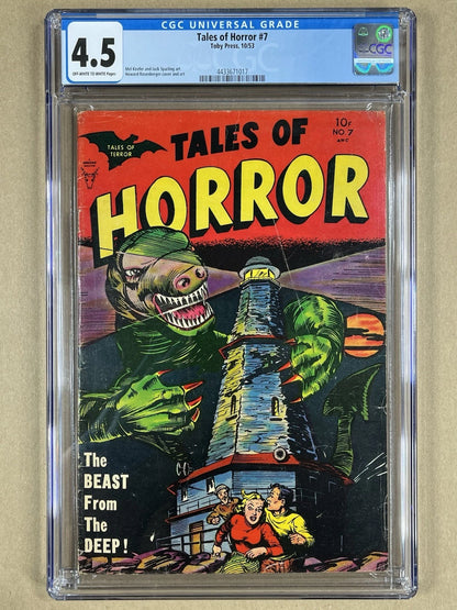 TALES OF HOROR #7 CGC 4.5 - 1953 - PRE-CODE HORROR - GOLDEN AGE HORROR