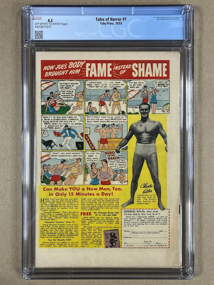 TALES OF HOROR #7 CGC 4.5 - 1953 - PRE-CODE HORROR - GOLDEN AGE HORROR