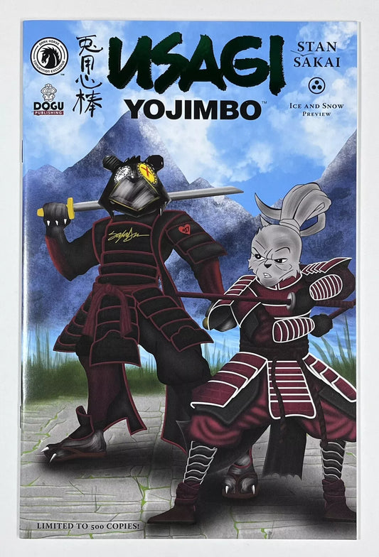 USAGI YOJIMBO: ICE AND SNOW SDCC PREVIEW #1 - NM - SALADEEN GREEN FOIL EDITION