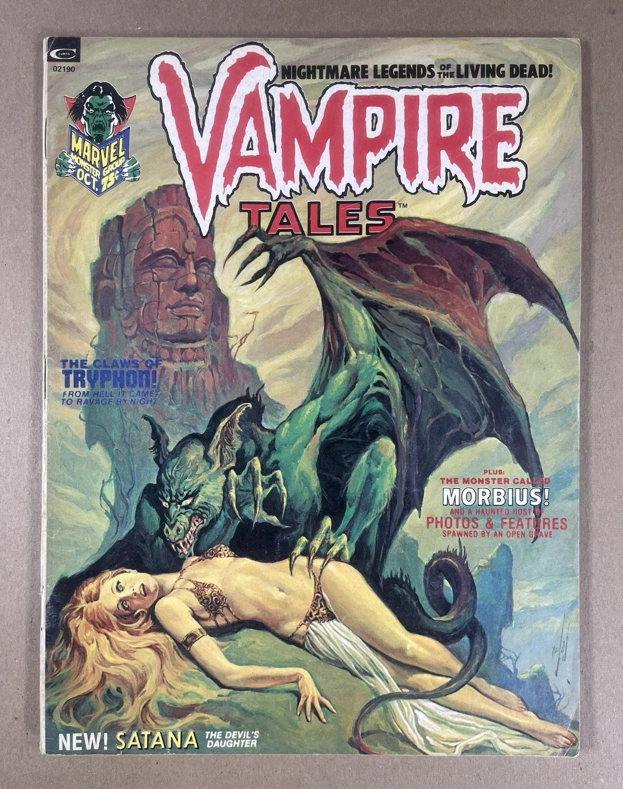 VAMPIRE TALES #2 - 1973 - VG/FN - 1ST APPEARANCE OF SATANA - MARVEL - MAGAZINE