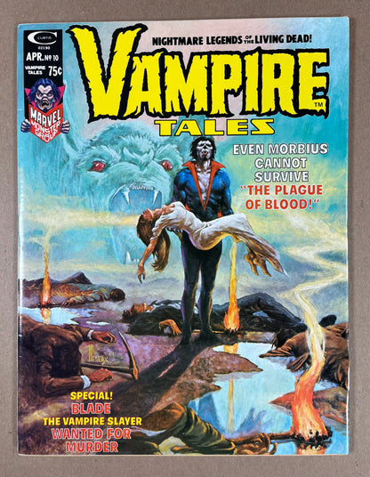 VAMPIRE TALES #10 - 1975 - VF - MORBIUS COVER & STORY - MARVEL