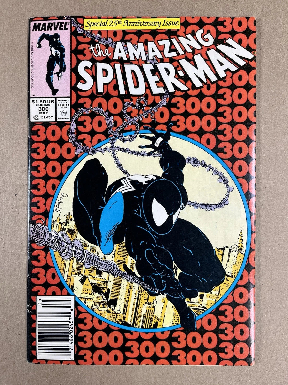 AMAZING SPIDER-MAN #300 - 1988 - FN- - NEWSSTAND EDITION - 1ST FULL VENOM