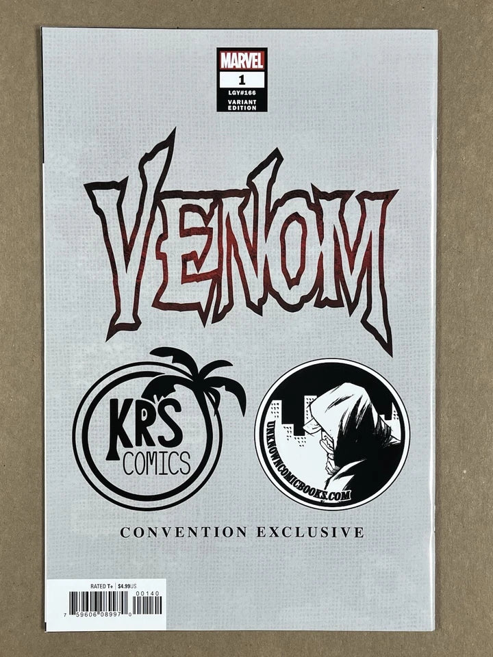VENOM #1 - 2018 - NM- - KRS/UNKNOWN COMICS EXCLUSIVE MAYHEW VIRGIN VARIANT - MARVEL COMICS