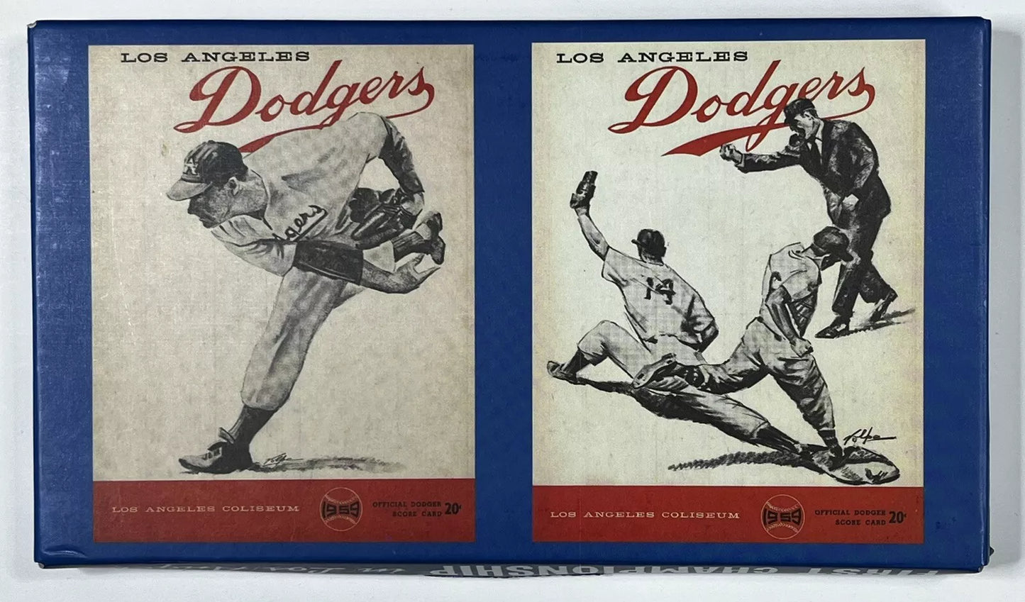 50TH ANNIVIVERSARY DODGERS 1ST CHAMPIONSHIP IN LA - WORLD SERIES 1959 - CERAMIC TICKET STUB - 2009
