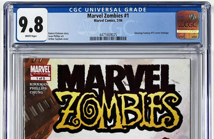 MARVEL ZOMBIES #1 CGC 9.8 - 2006 - 1ST PRINT - AMAZING FANTASY #15 HOMAGE