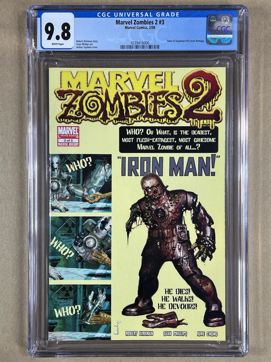 MARVEL ZOMBIES 2 #3 CGC 9.8 - 2008 - TOS #39 COVER HOMAGE - ARTHUR SUYDAM