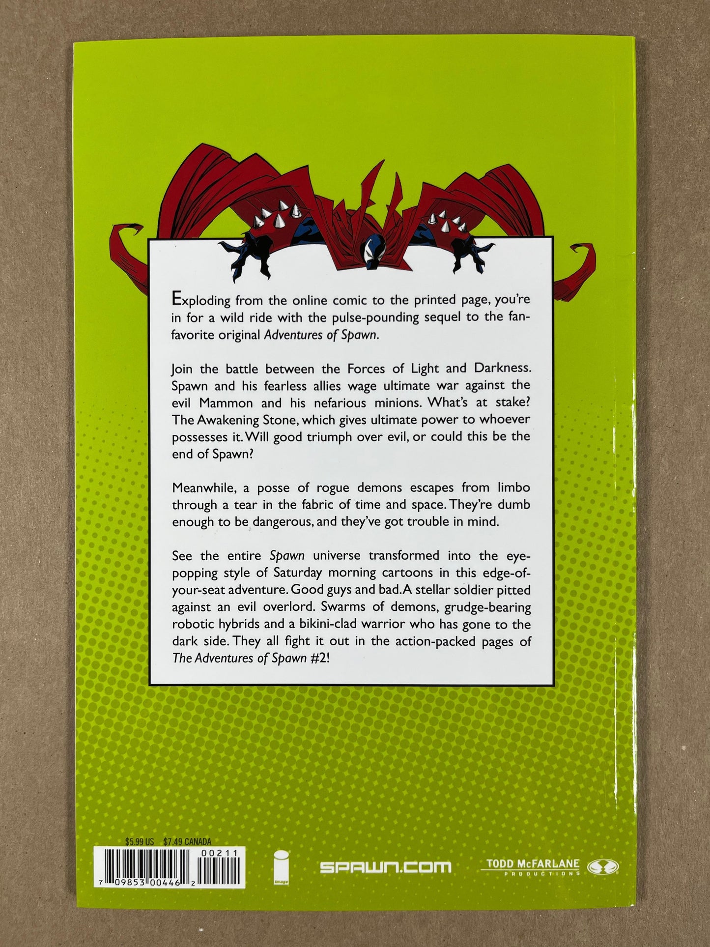 ADVENTURES OF SPAWN #2 - 2008 - VF - IMAGE COMICS - TODD McFARLANE - CAPULLO